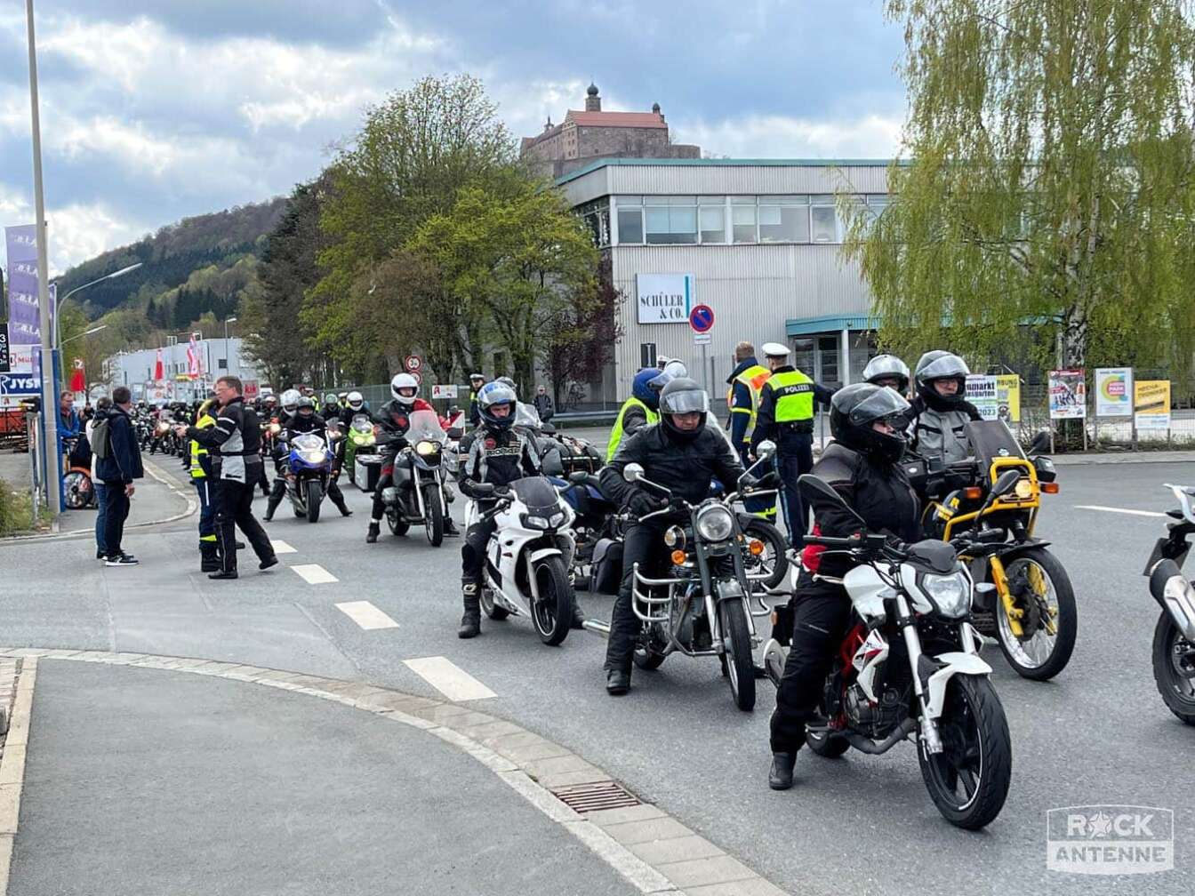 Foto von der 20. Motorradsternfahrt Kulmbach von 22. bis 23. April 2023