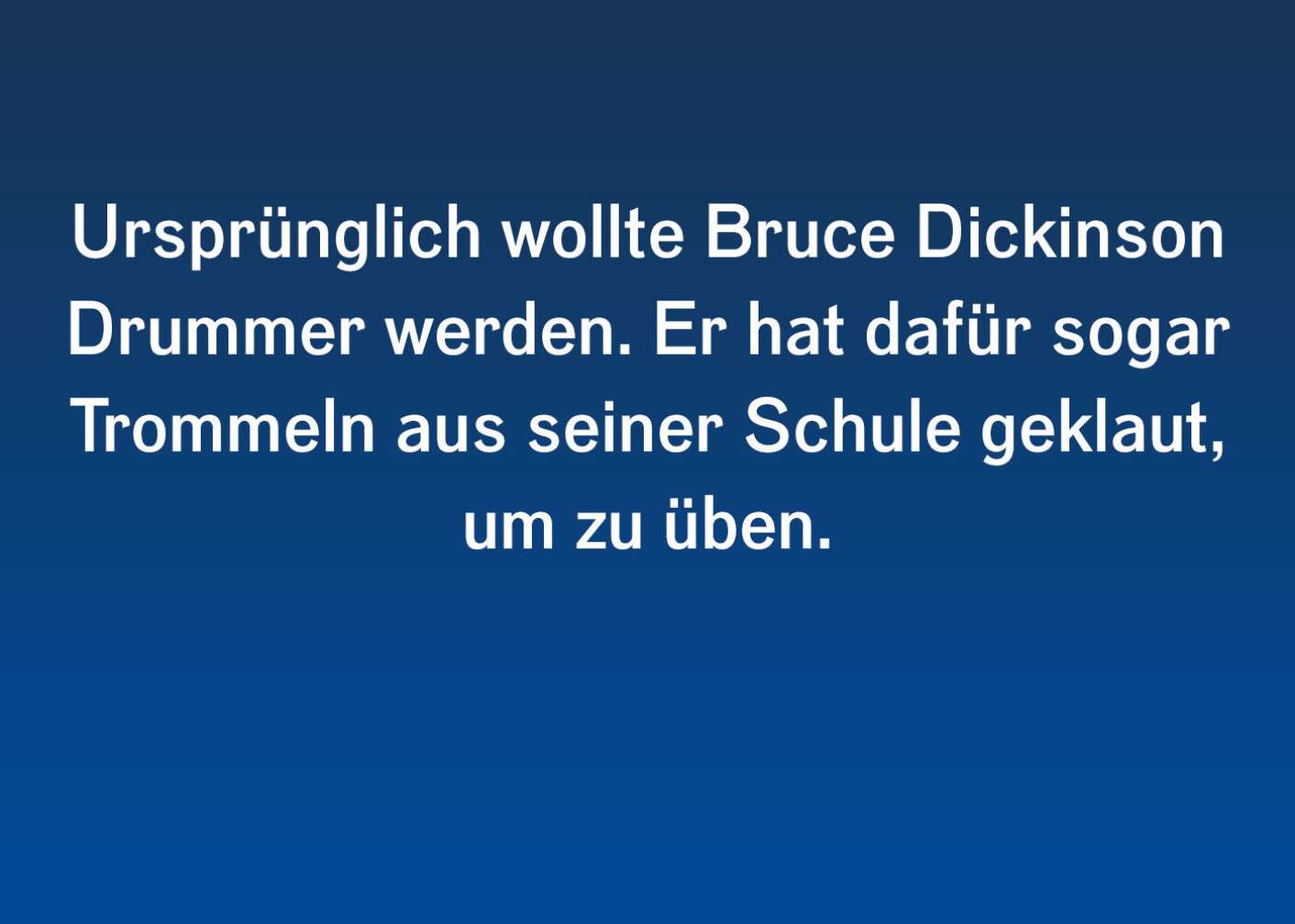 Fun Facts über Bruce Dickinson