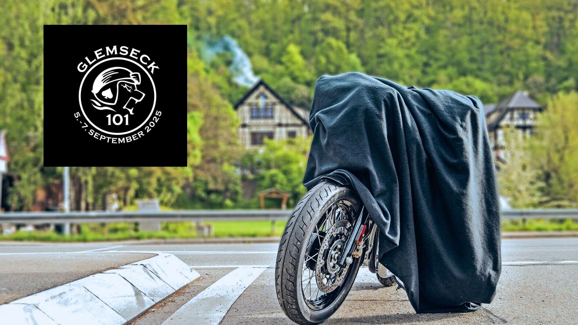Glemseck 101 mit einem Custom Bike von Royal Enfield
