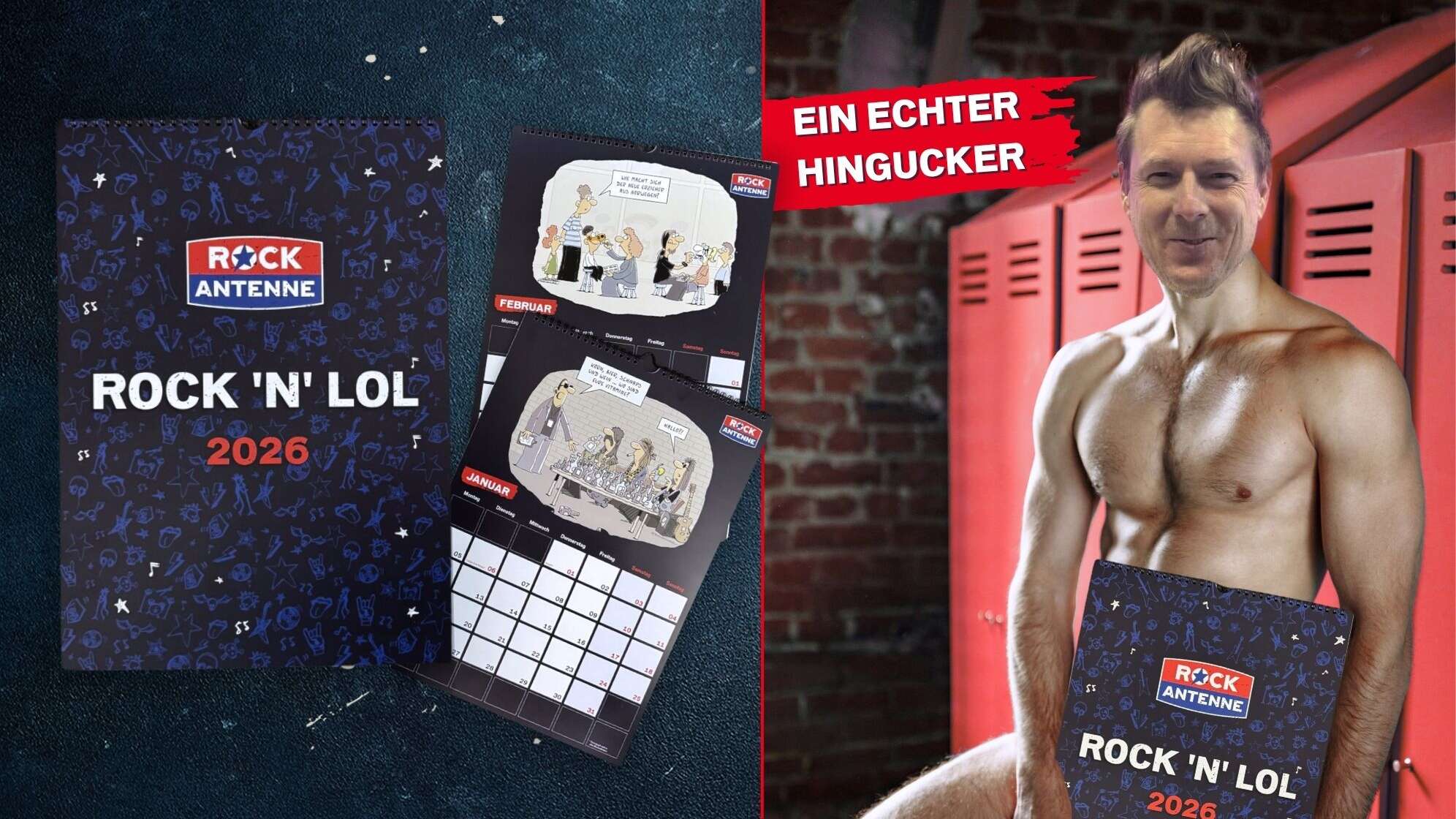Der ROCK ANTENNE Wandkalender für 2026