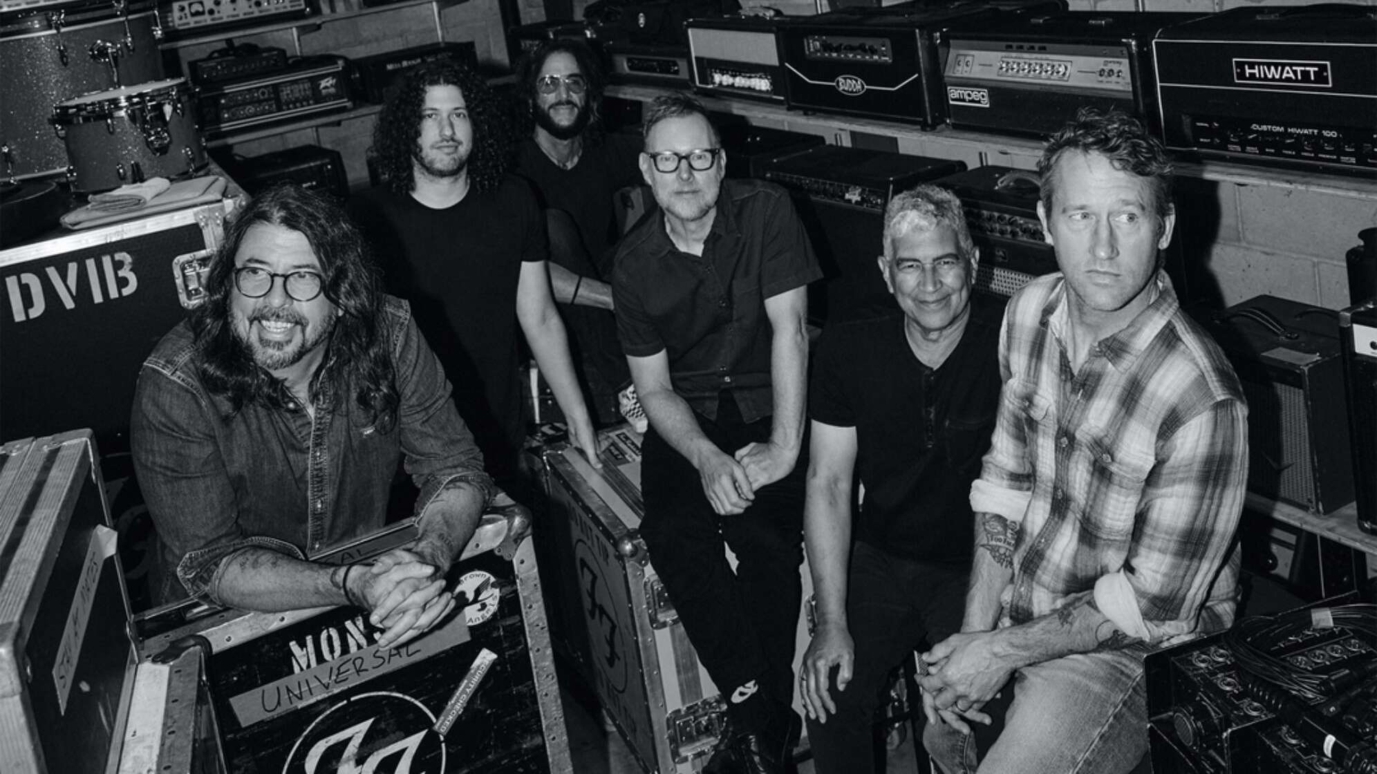 Bandfoto von den Foo Fighters