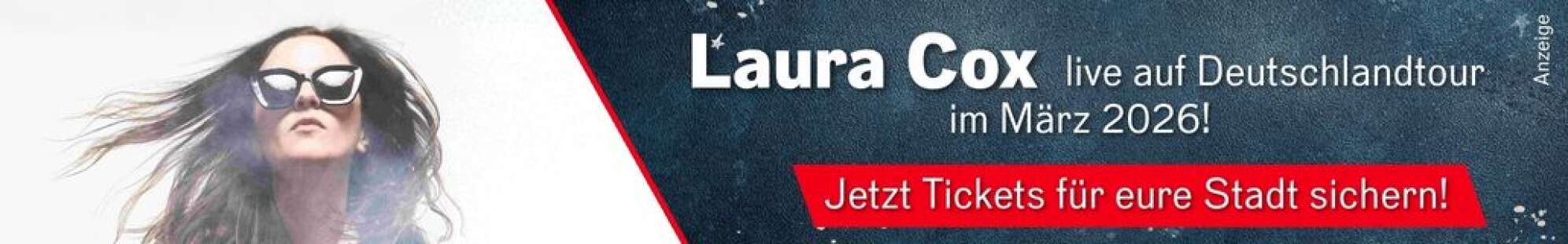 Anzeige: Laura Cox Tour 2026