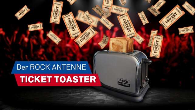 Ein Toast auf’s neue Jahr – mit dem ROCK ANTENNE Bayern Ticket Toaster!