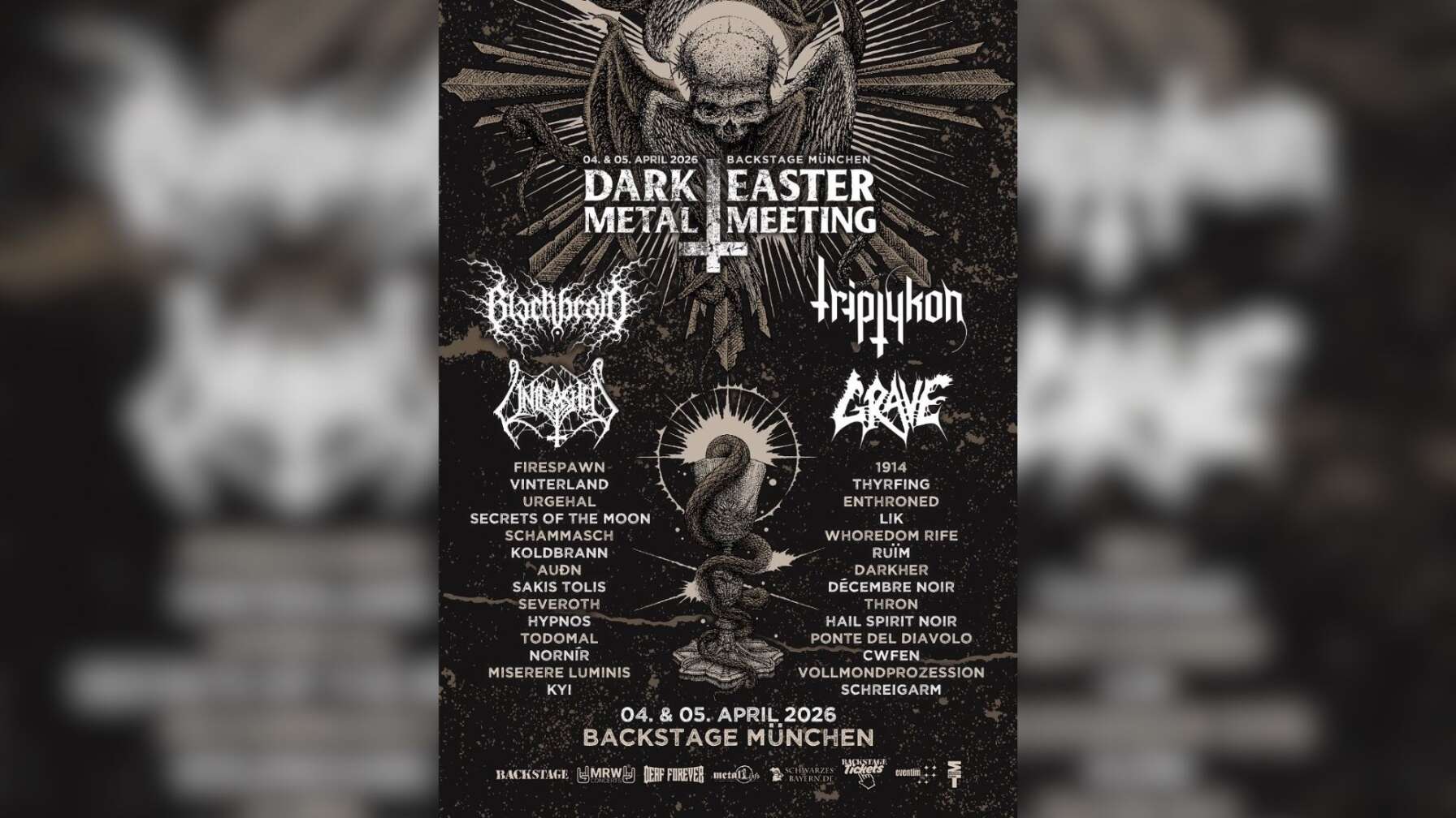 Das Dark Easter Metal Meeting am 04.+05. April 2026 im Backstage in München.