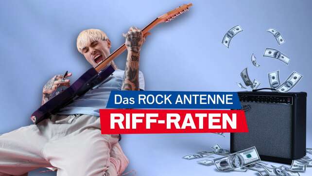 Das ROCK ANTENNE Bayern Riff-Raten: Täglich bis zu 1.000€ für die coolsten Saiten des Rock