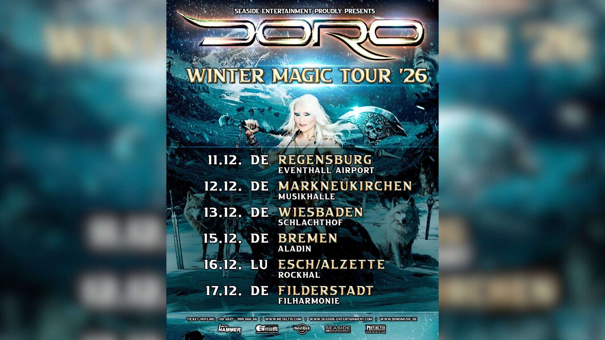 Doro Pesch Tourplakat