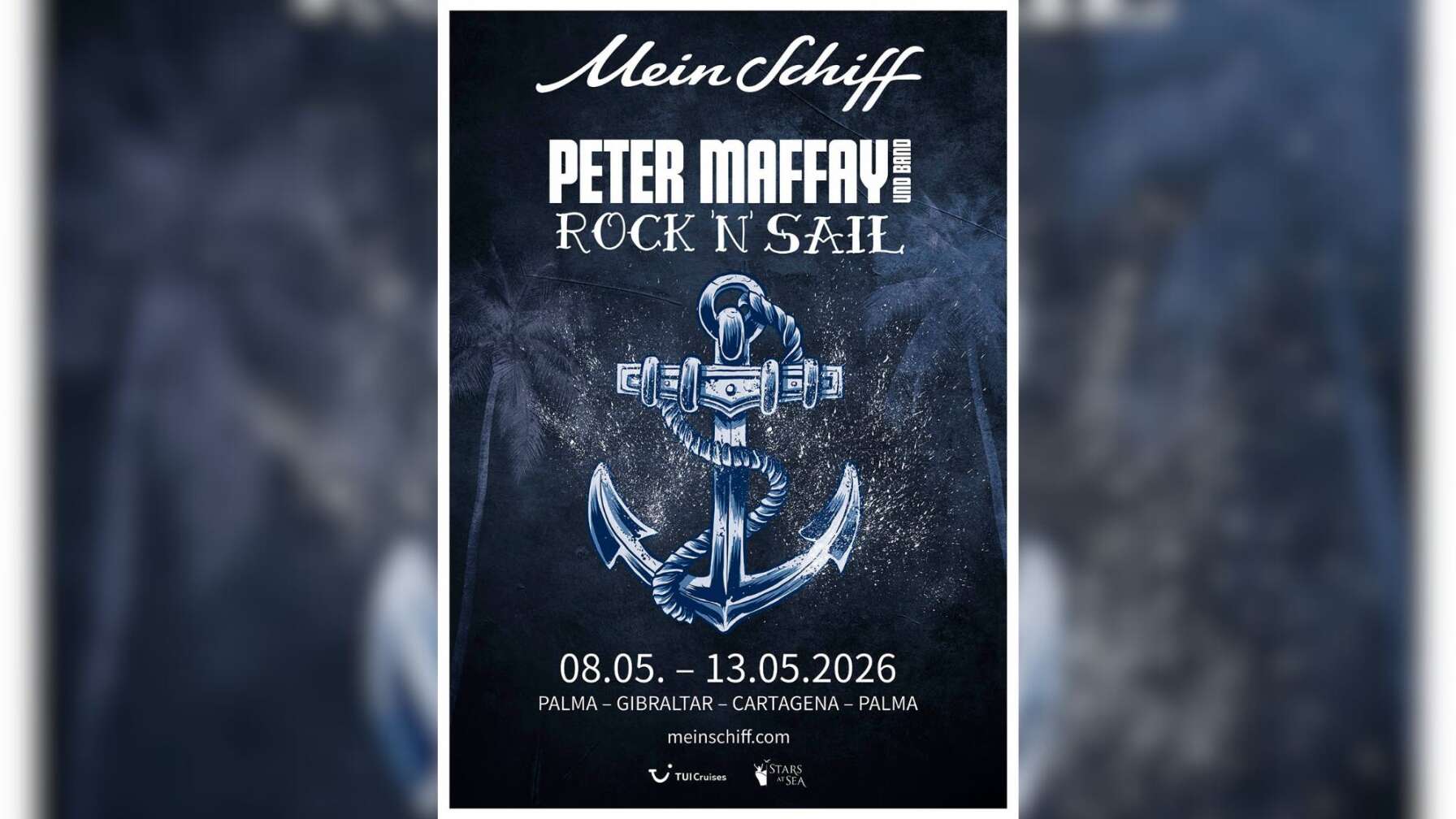 Rock'n'Sail Plakat - Mein Schiff 1 Kreuzfahrt 2026