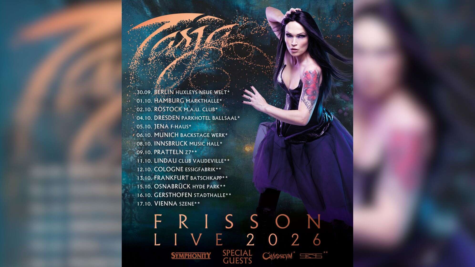 Tourplakat von Tarja