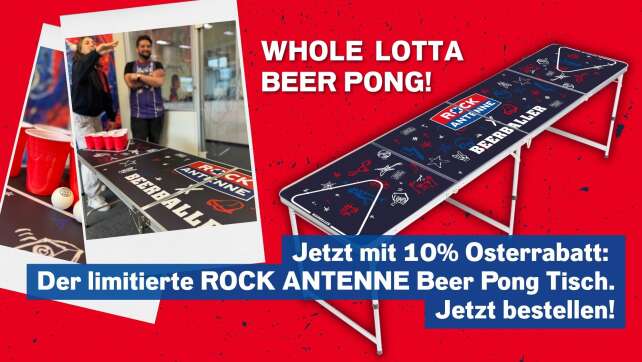 ROCK ANTENNE Beer Pong Tisch