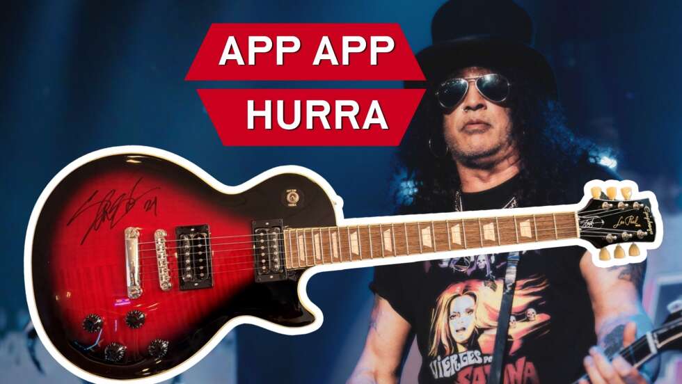 App App Hurra: Mit der ROCK ANTENNE Bayern App exklusive Slash Gitarre sichern!