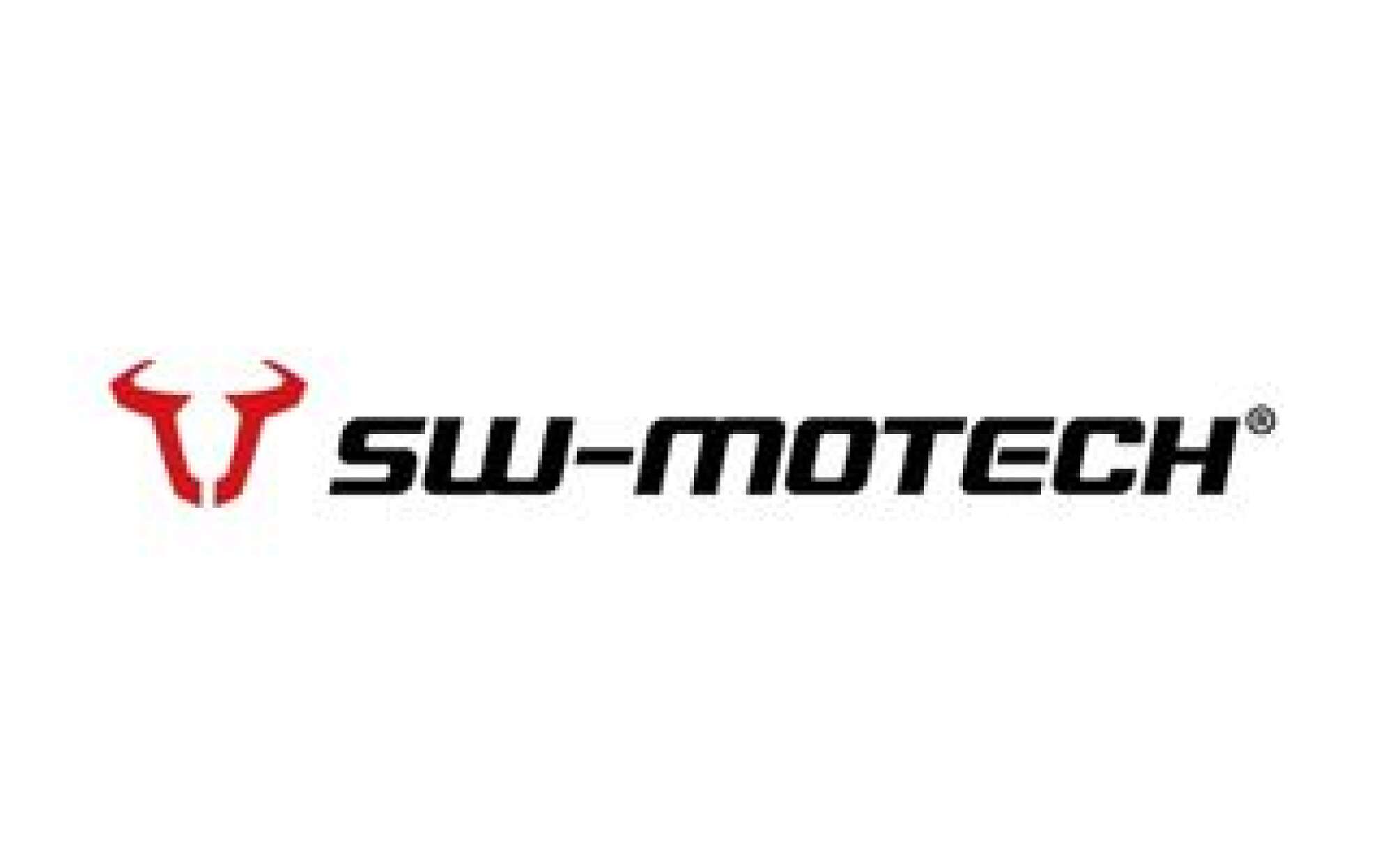 Logo des Motorradzubehör-Herstellers SW-MOTECH auf weißem Hintergrund