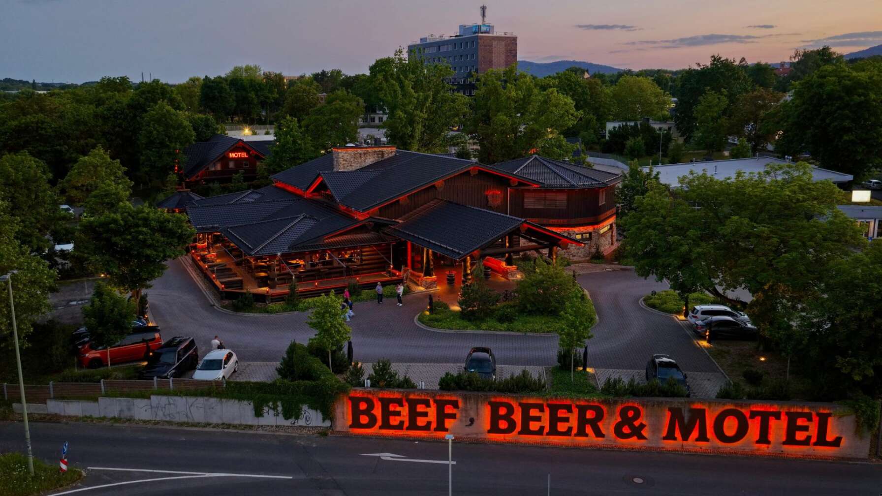 Das Timberjacks Hotel in Kassel von Außen