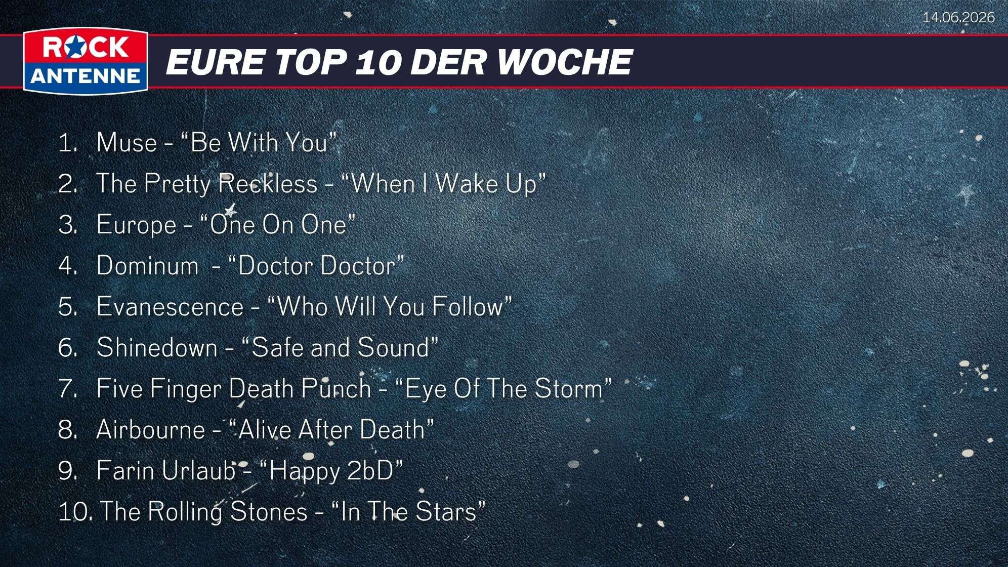 Top 10 vom 14.06.2026