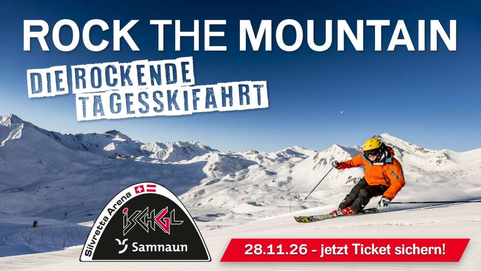 28.11.2026: ROCK THE MOUNTAIN beim Winter-Opening mit Liveband in Samnaun