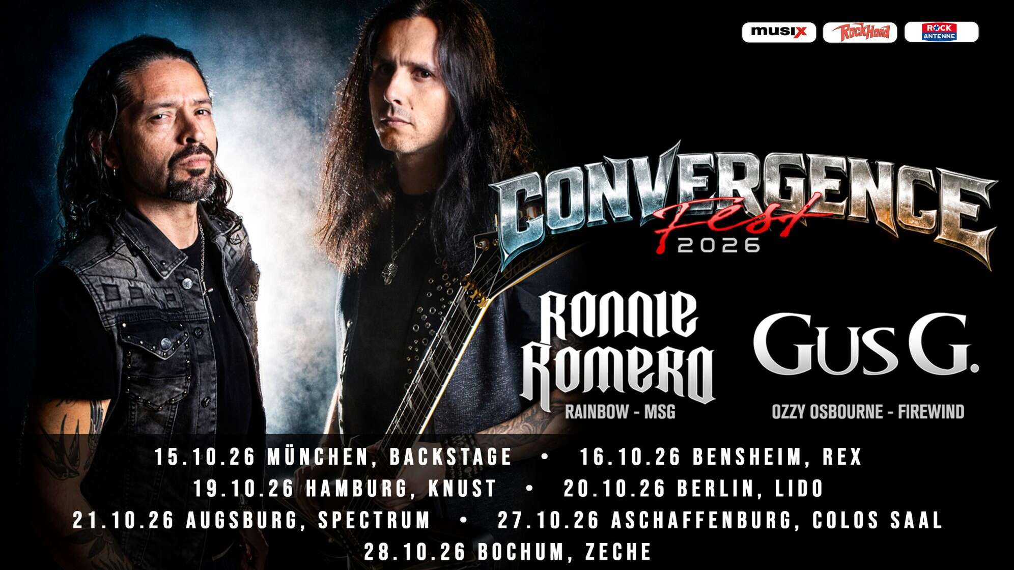 Ronnie Romero & Gus G Tourplakat 2026