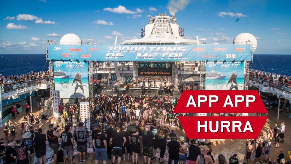 Mit der ROCK ANTENNE Bayern App zur 70000 Tons of Metal-Kreuzfahrt 2027!