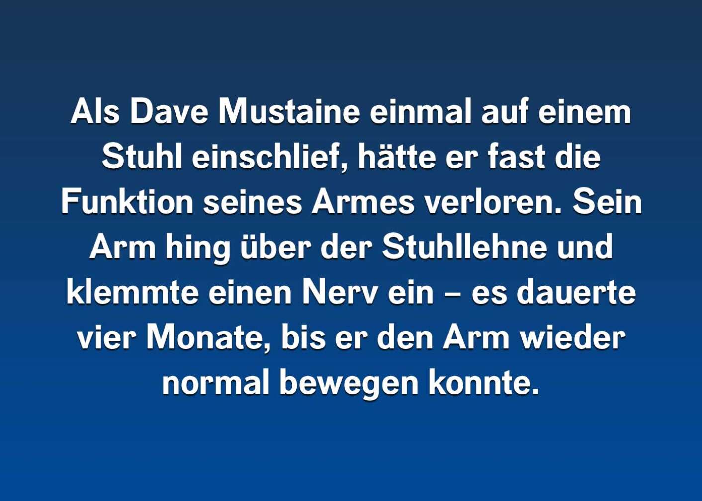 Fakten über Dave Mustaine