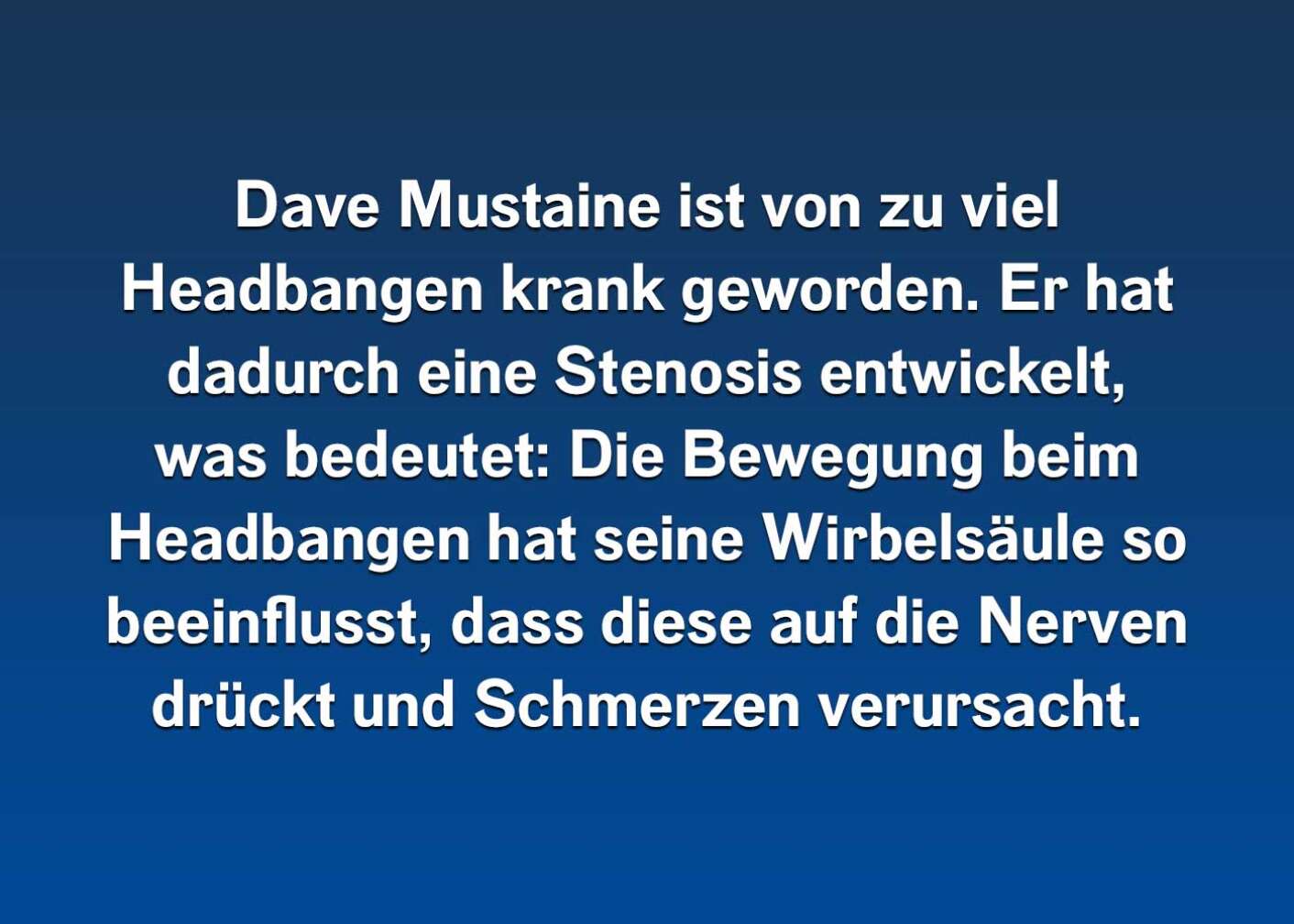 Fakten über Dave Mustaine