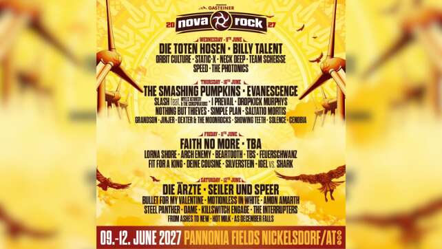 Neu im ROCK ANTENNE Konzertkalender: Das Nova Rock Festival und mehr!