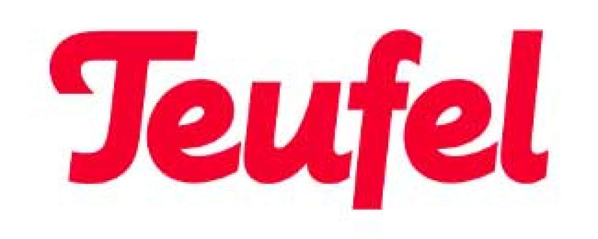 Das Teufel-Logo in roter Schrift