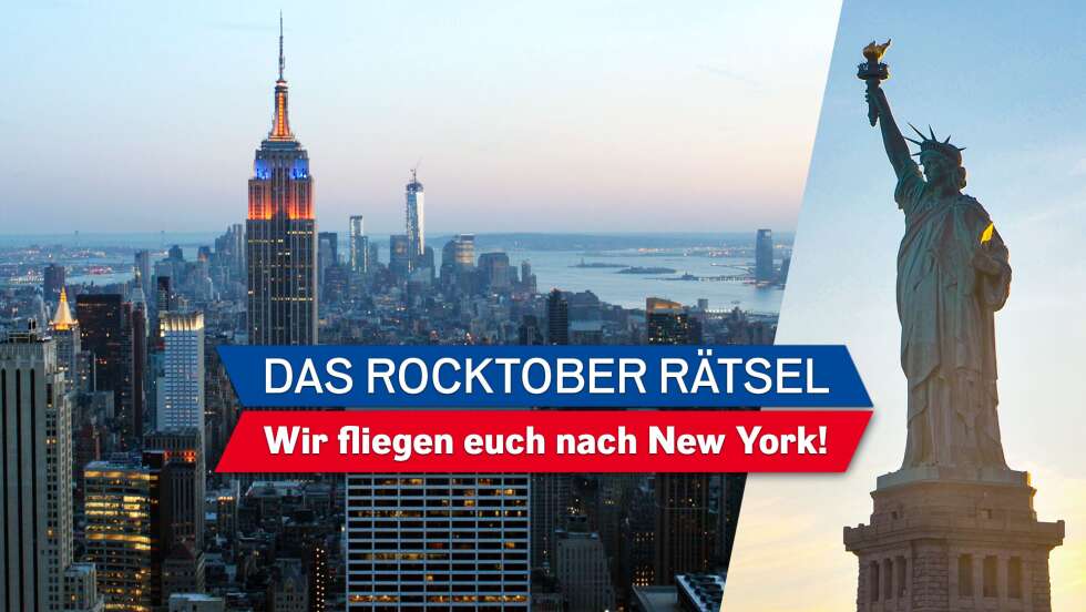 Das ROCK ANTENNE Bayern ROCKtober Rätsel: Wir fliegen euch nach New York!
