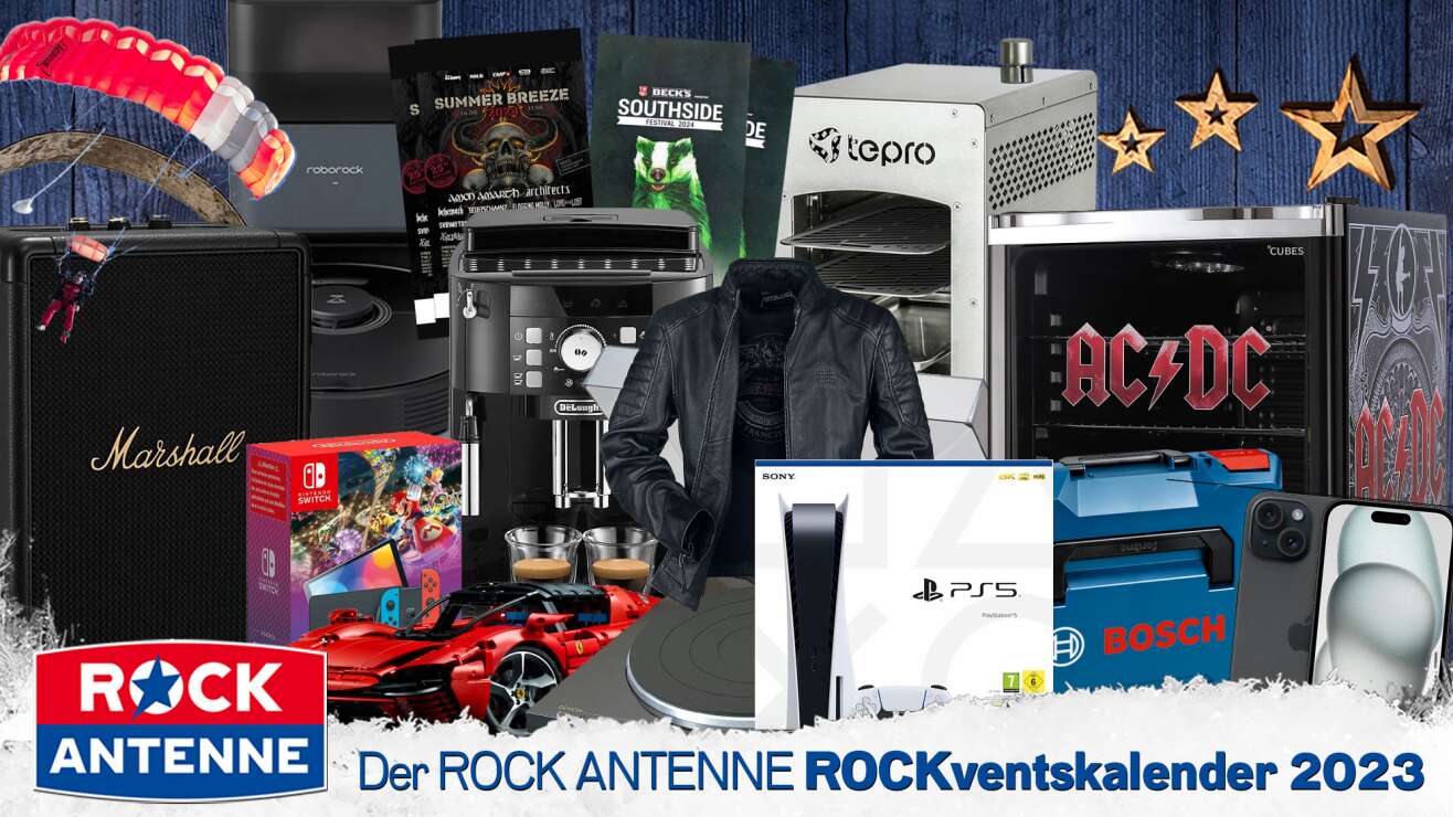 Der Original ROCK ANTENNE Bayern ROCKventskalender 2023: Täglich Geschenke sichern!