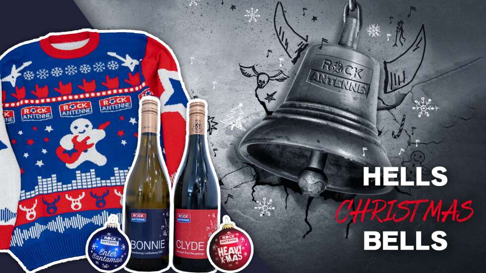 Hells Xmas Bells: Holt euch den ROCK ANTENNE Bayern Ugly Xmas Sweater!