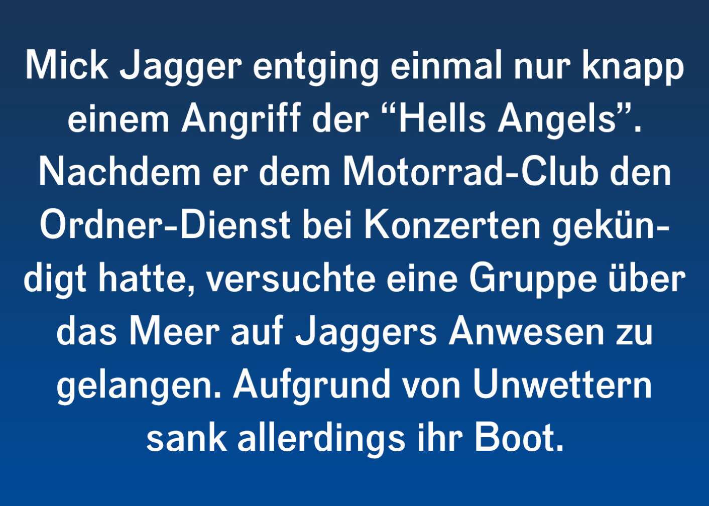 Facts & Stories zu Mick Jagger