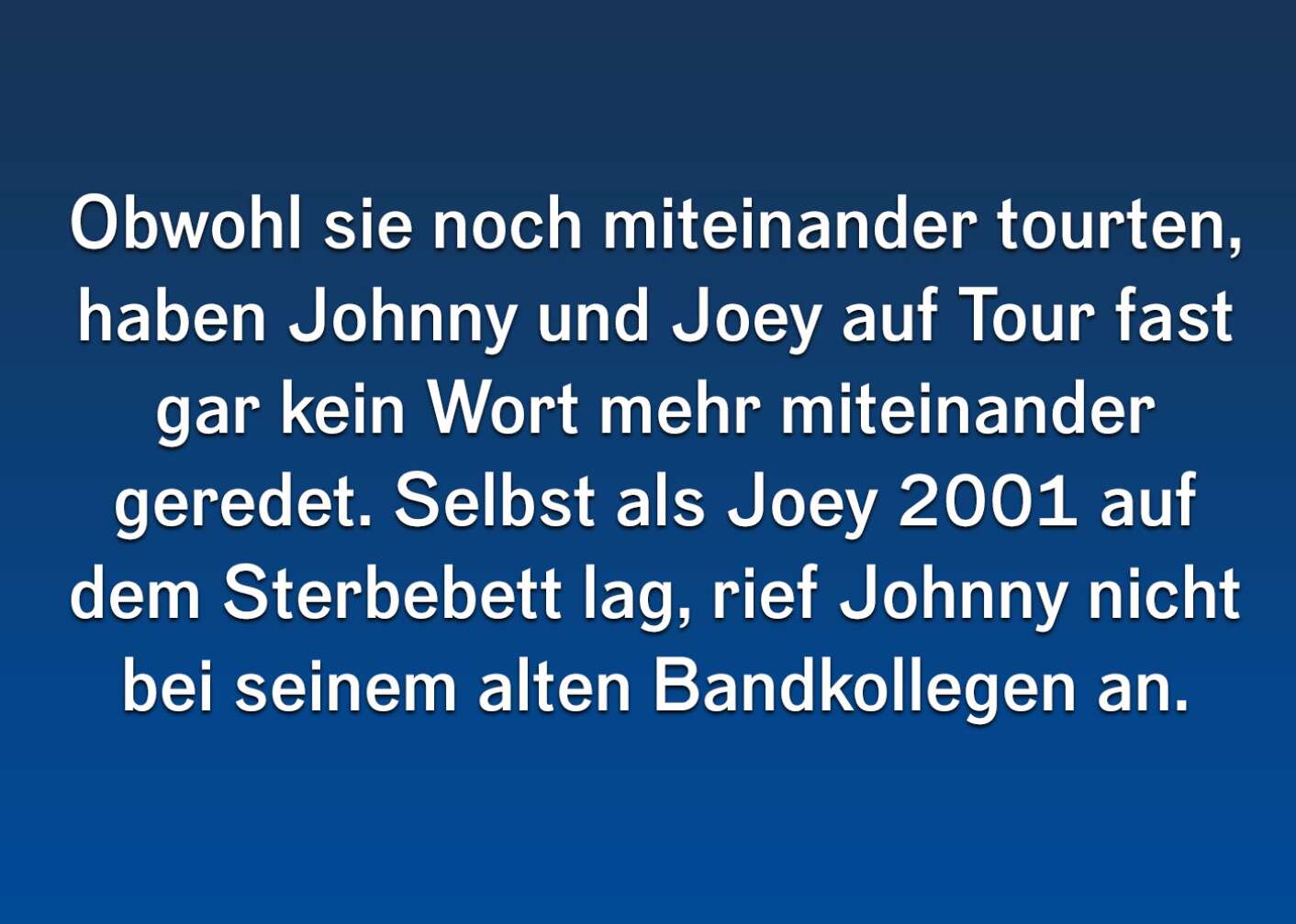 Ramones Facts