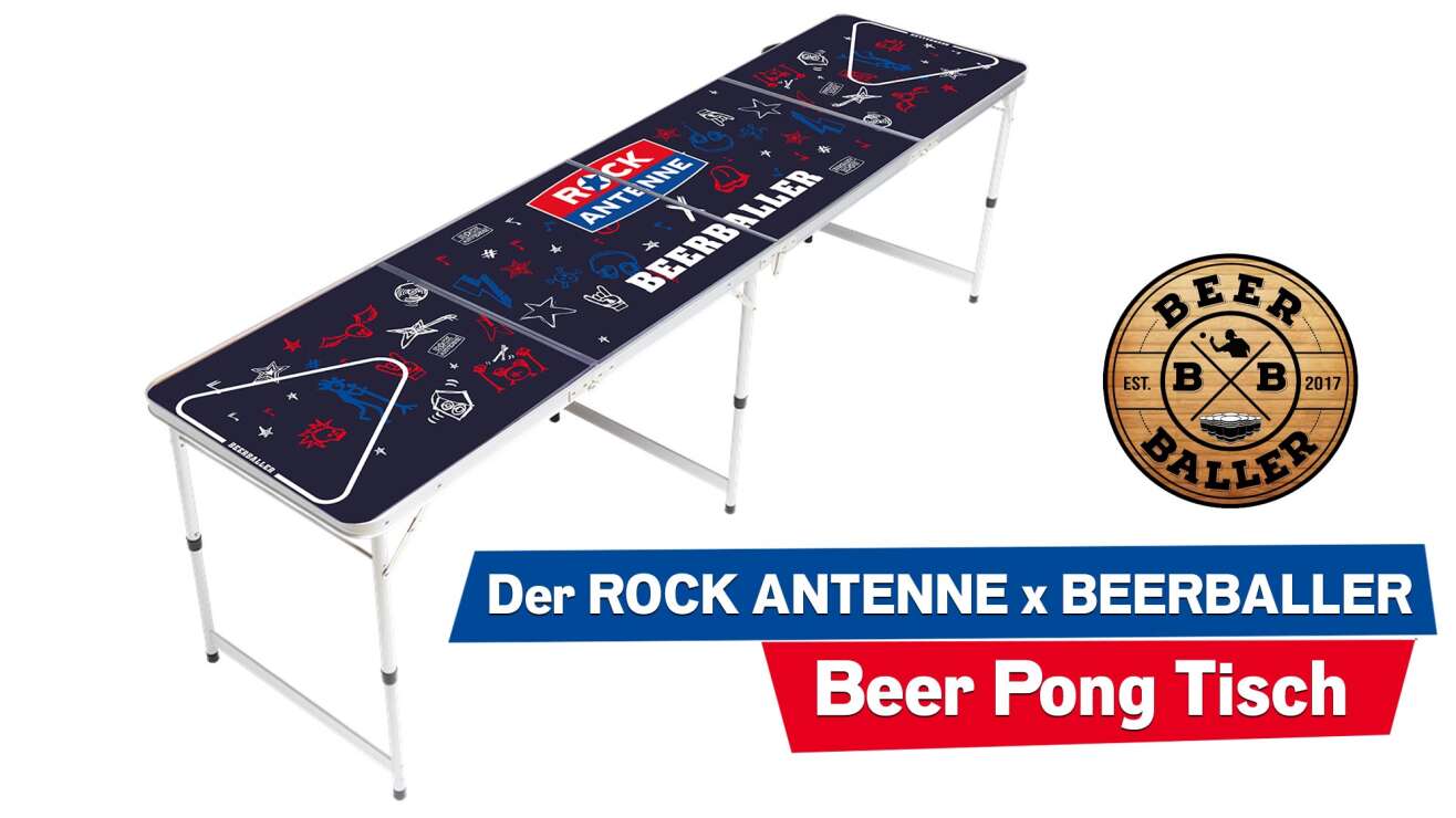 ROCK ANTENNE Bayern x BEERBALLER Beer Pong Tisch: Jetzt bestellen!