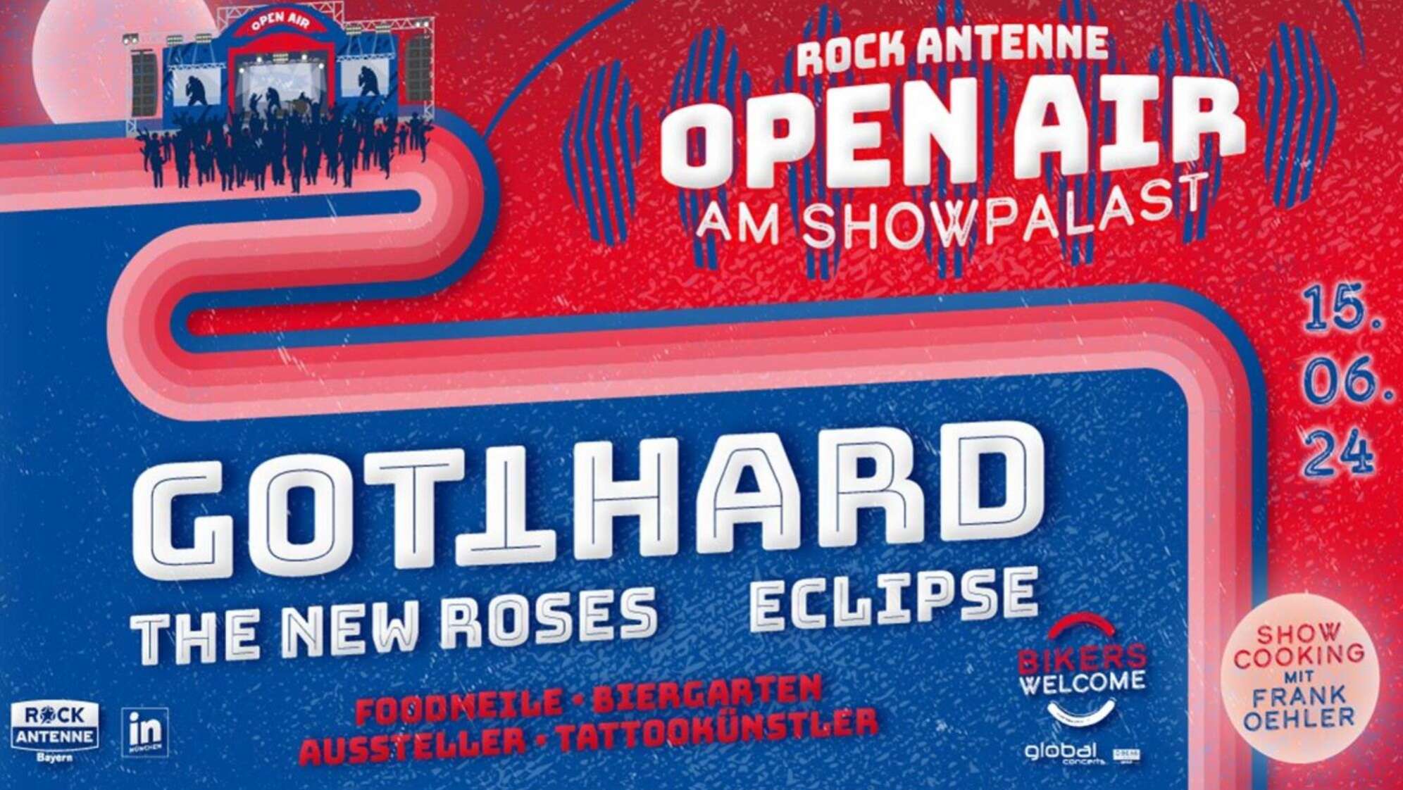 Das ROCK ANTENNE Open Air am 15.06. mit Gotthard, Eclipse und The New Roses!