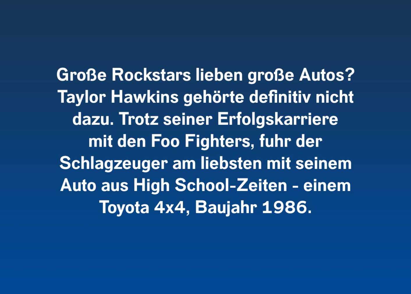 Fünf Fakten über Taylor Hawkins